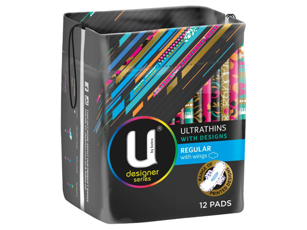 U By Kotex Designer Series Ultrathin With Wings Regular 12 Pack