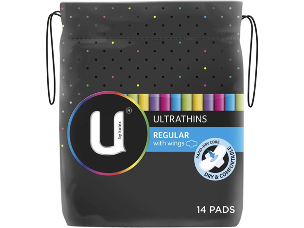 U By Kotex Ultrathin Pads Regular With Wings 14 Pack