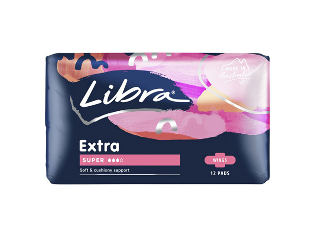 Libra Extra Pads Super With Wings 12 Pack