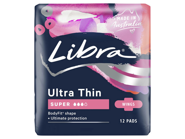 Libra Ultra Thin Pads Super with Wings 12 Pack