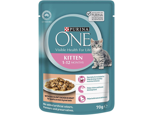 Purina One Wet Cat Food Pouch Kitten Chicken 70g