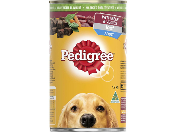 Pedigree Loaf With Beef & Veggies Wet Dog Food Can 1.2 Kilogram