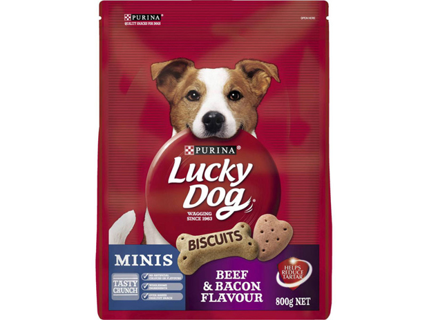 Lucky Dog Beef & Bacon Mini Bones 800g