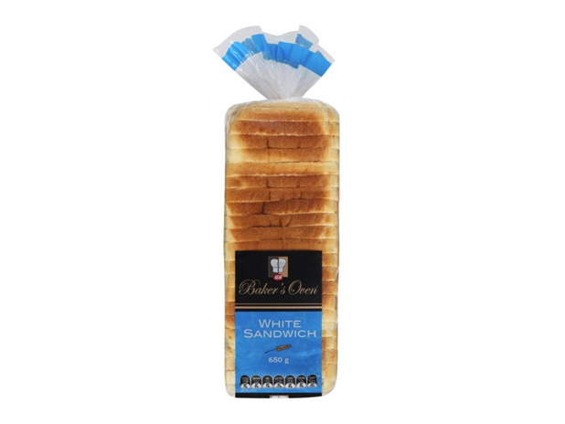 Baker's Oven Bread White Sandwich 650g