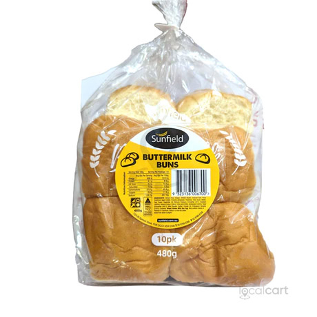 Sunfield Buttermilk Buns 480g