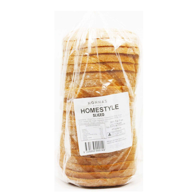 Nonna's Homestyle Sliced Bread 450g