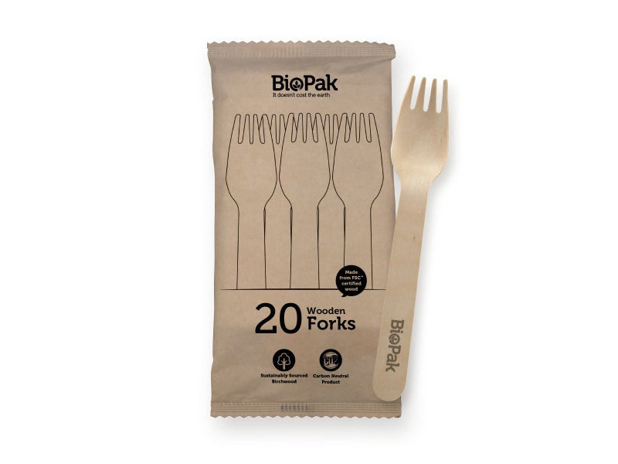 PM Wooden Forks 20pk