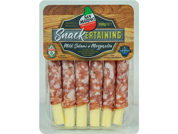 San Marino Salami and Mozzarella Mild 100g