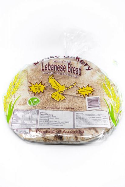 Lebanese Bread Wholemeal 7 Pcs