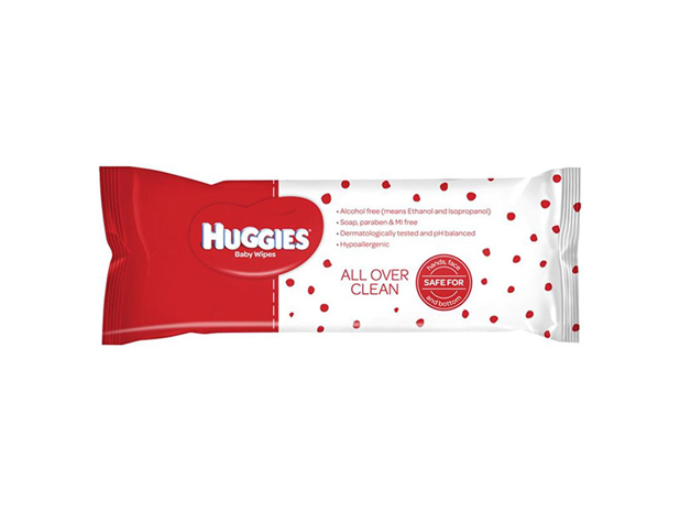 Huggies Essential Clean Baby Wipes 80 Pack