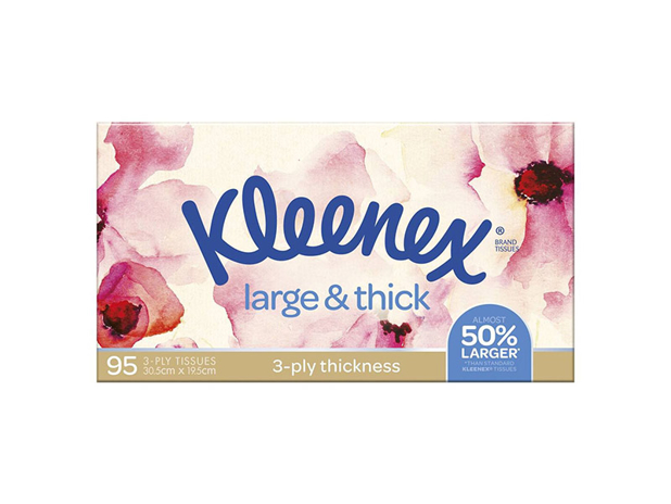 Kleenex Large & Thick Facial Tissues 95 Pack