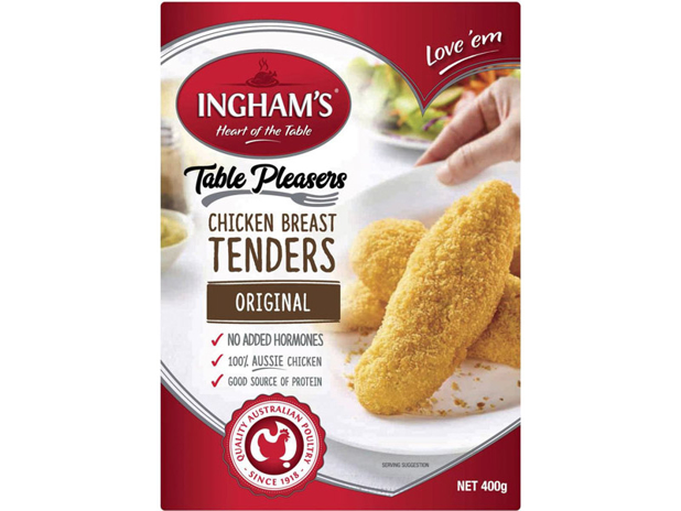 INGHAM'S Frozen Chicken Breast Tenders Original 400g