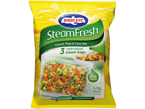 Birds Eye Steam Fresh Peas Corn Carrot Mix 450g