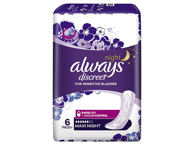 Always Discreet Pads Night Maxi 6 Pack