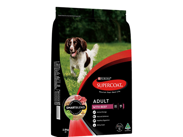 Supercoat Smartblend Adult Dog Food With Beef 2.8 Kilogram