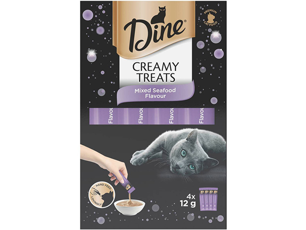 Dine Creamy Treats Mixed Seafood 4x12g